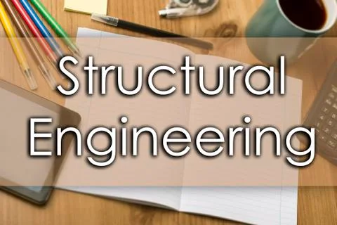 Structural Engineering - business concept with text Stock Photos