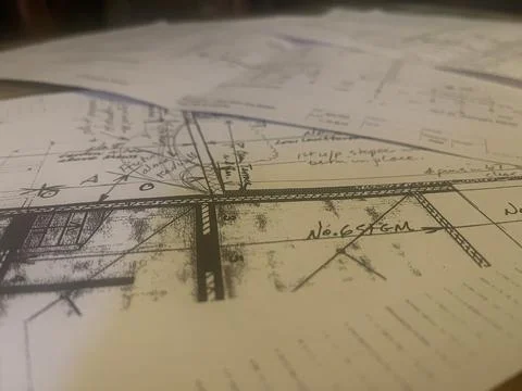 Structural engineering designs Foto stock