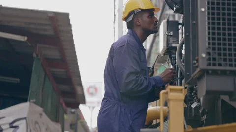 Structural engineers and construction workers are holding blueprints inspecting  Stock Footage 241509791