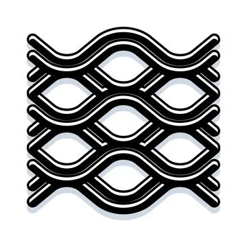 Structural grid pattern creating an abstract mesh design Stockillustratie