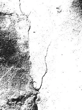 Structural grunge texture, prominent cracks in a concrete wall corner. Stock Illustration