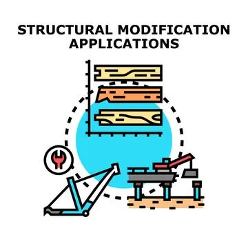 Structural modification applications concept vector illustration イラスト素材
