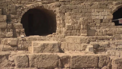 Structural Remnants, Caesarea Maritima, Israel Stock Footage 321976205
