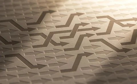 Structural Reorganization Concept Stock Illustration