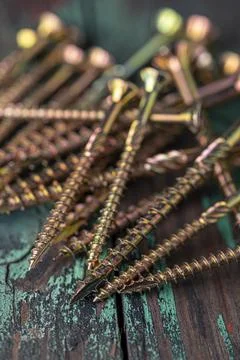 Structural self-tapping screws for Torx 25 bit Stock Photos