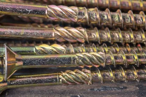 Structural self-tapping screws for Torx 25 bit Stock Photos