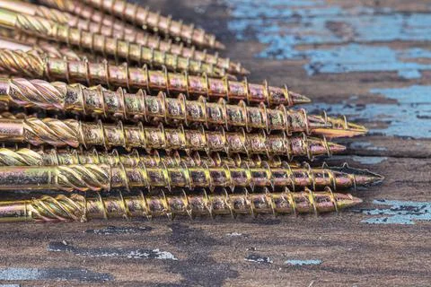 Structural self-tapping screws for Torx 25 bit Stock Photos