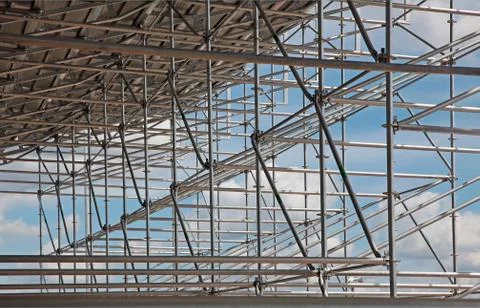 Structural steel framework Stock Photos