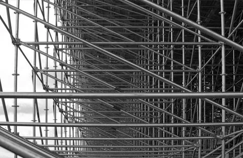 Structural steel framework Foto stock