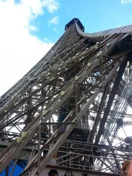 Structural View of the Eiffel Tower Stock Photos