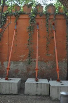 Structural wall stabilisation Stock Photos