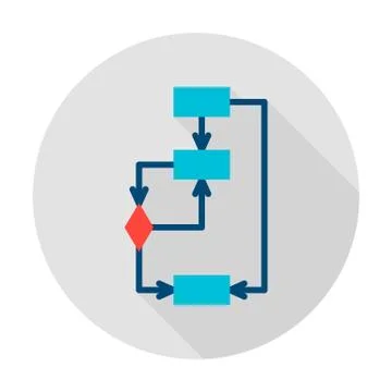 Structure Algorithm Circle Icon Stock Illustration