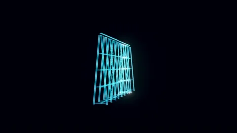 Structure Analysis hologram Rotating Stock Footage 154776309