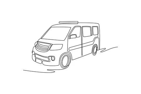 Structure and modern engineering of ambulance Stock Illustration