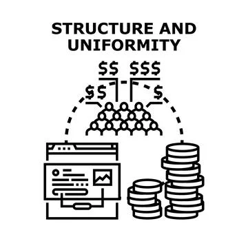 Structure and uniformity vector concept for business Stock Illustration