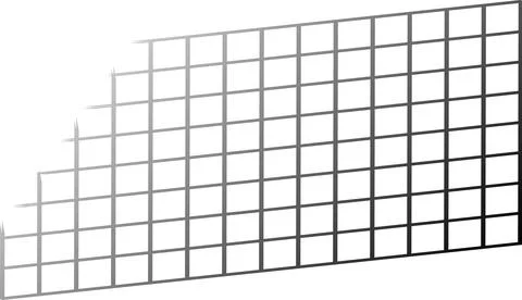 Structure ascending grid pattern on white background 스톡 일러스트