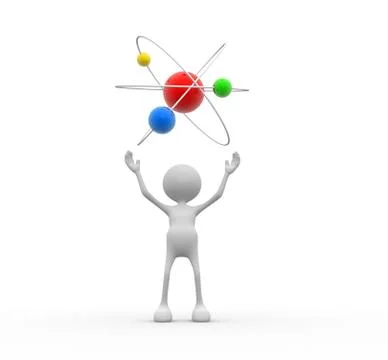 Structure of atom Illustrazione stock