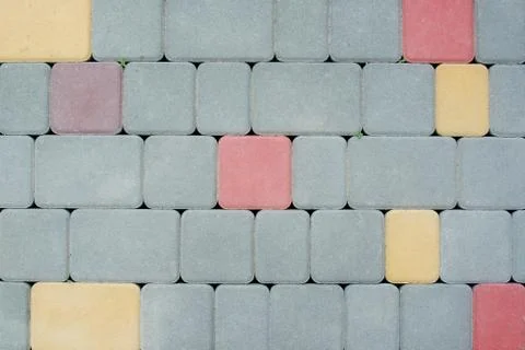The structure of a beautiful paving slabs. Abstract background Stock Photos