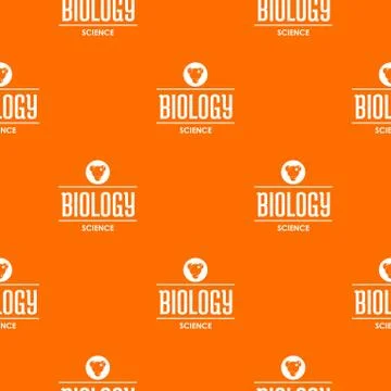 Structure biology pattern vector orange Illustrazione stock