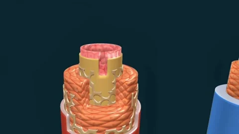 Structure of blood vessels Stock Footage 270991988