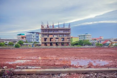 Structure of the building, Construction texture. Stock Photos