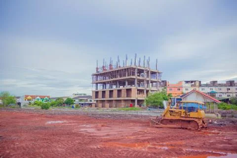 Structure of the building, Construction texture. Stock Photos