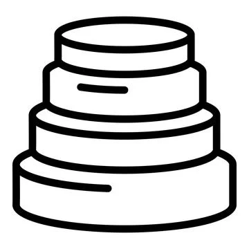 Structure building icon, outline style Ilustración de archivo