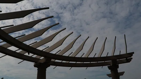 Structure building in Sky Stock Footage 87348717