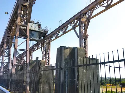 The structure of building , Steel construction in large construction Stock Photos
