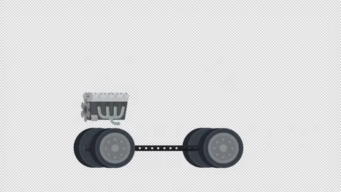 Structure of the car. Animation of assem... | Stock Video | Pond5