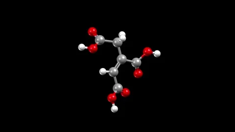 Structure of cis-aconitic acid Stockbeeldmateriaal 337905920