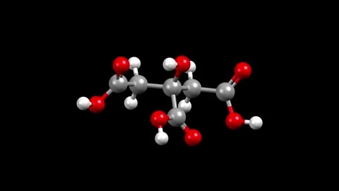 Structure of citric acid Video stock 345629698