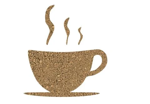 Structure of coffee as a cup Stock Illustration