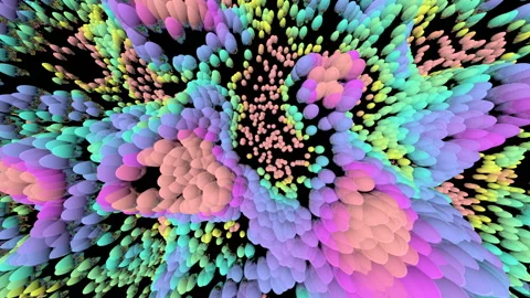 Structure of colorful bubbles. Multicolored background abstract artistic concept Stock Footage 117170187