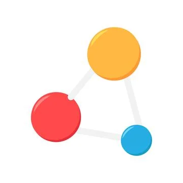 Structure Of Complex Drug Molecule Icon Volumetric Stock Illustration