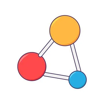 Structure Of Complex Drug Molecule Icon Volumetric Stock Illustration