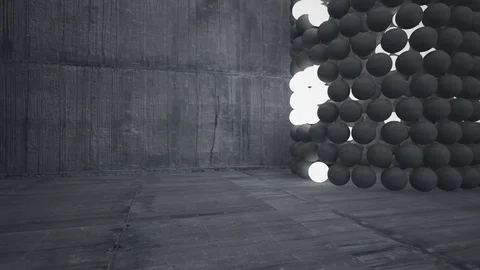 The structure of the concrete spheres. DNA.  動画素材 83775945
