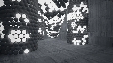 The structure of the concrete spheres. DNA.  動画素材 83775961