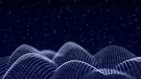 The structure of connecting to the network of moving points. Stock Footage 155058193