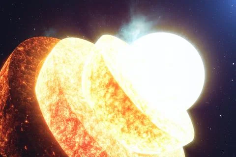 Structure core Earth. Structure layers of the earth. The structure of the earth Stock Illustration