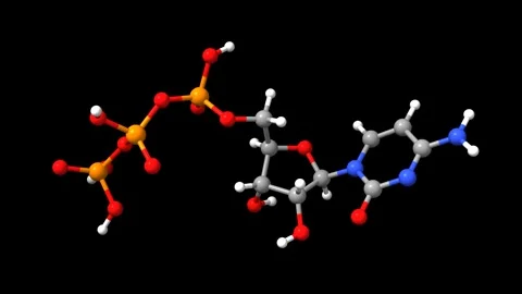 Structure of cytidine triphosphate Stock Footage 289860683