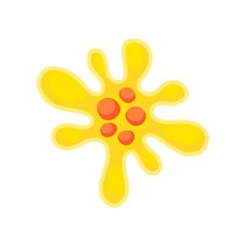 Structure of dangerous virus under microscope. Biology microorganism. Science Stock Illustration