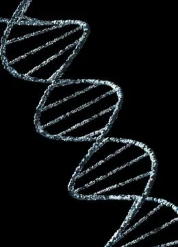 Structure of DNA on dark background. Illustration 스톡 일러스트