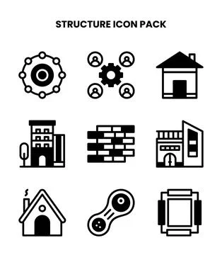 Structure DuoTone Graphics Icons Pack イラスト素材