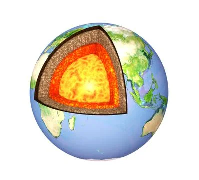 Structure of the Earth Stock Illustration