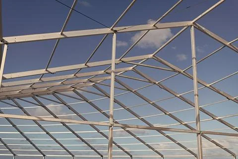 Structure engineering at building site. Framework construction architecture Foto stock