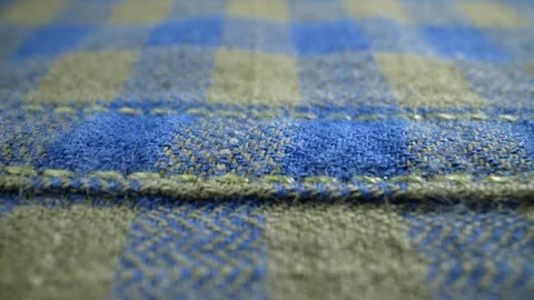 The structure of the fabric. Close-up. Dolly shot Видео 244501347