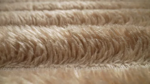The structure of the fabric. Close-up of synthetic canvas. Dolly shot Video stock 244505320