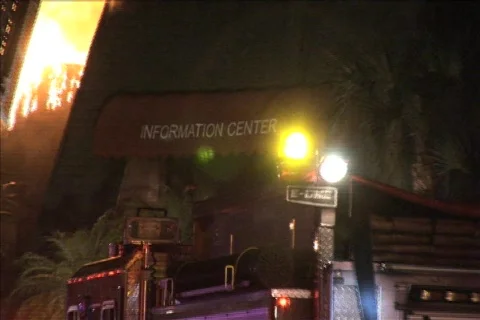 Structure Fire (flames) Video stock 785364