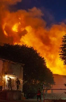Structure Fire  Stock Photos